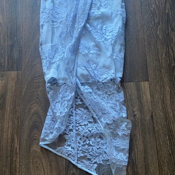 ✨HP✨ Zimmerman Blue Lace Plunge Dress - Picture 3 of 9